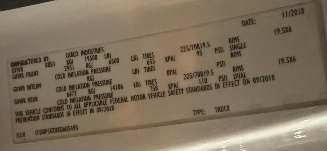 FORD F550 XLT SD