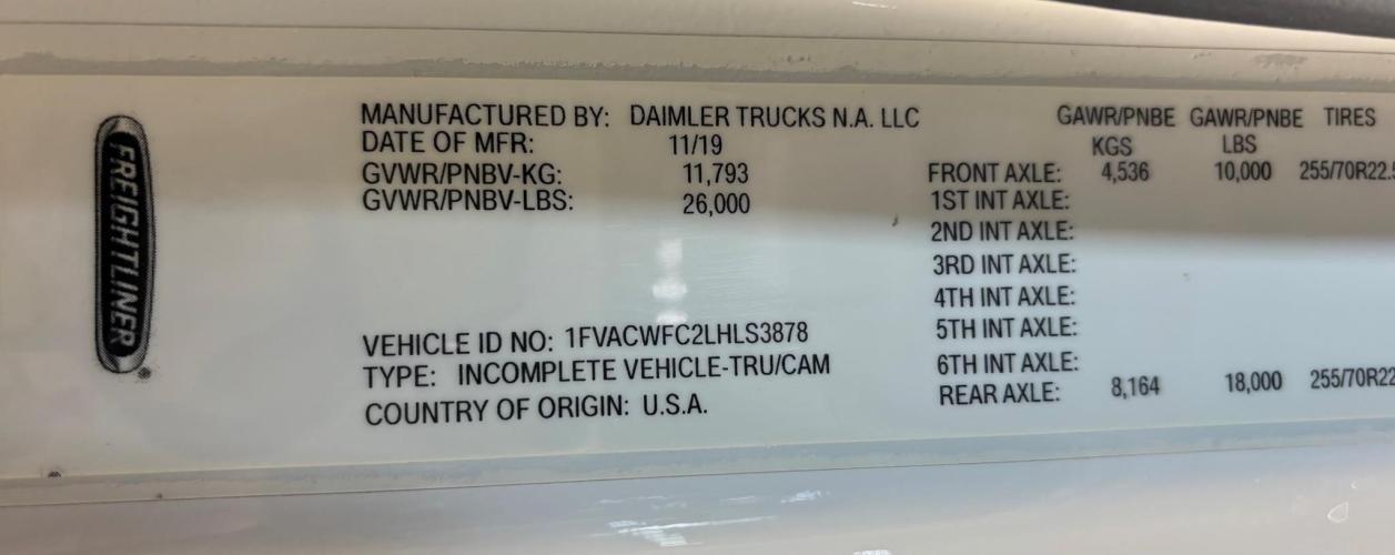 FREIGHTLINER BUSINESS CLASS M2 106