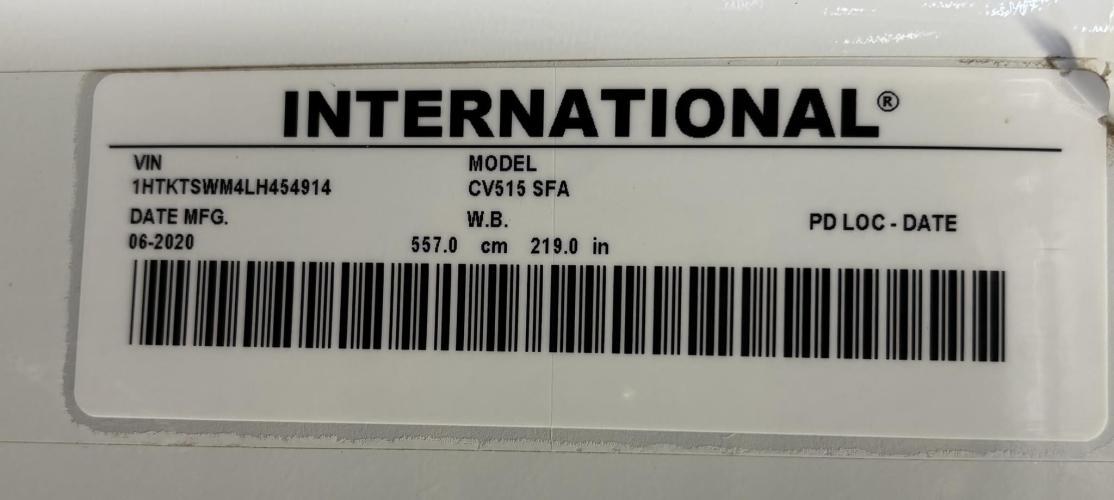 INTERNATIONAL CV