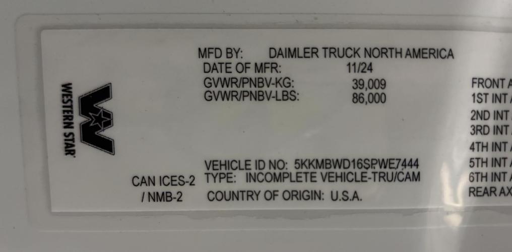 WESTERN STAR 49X