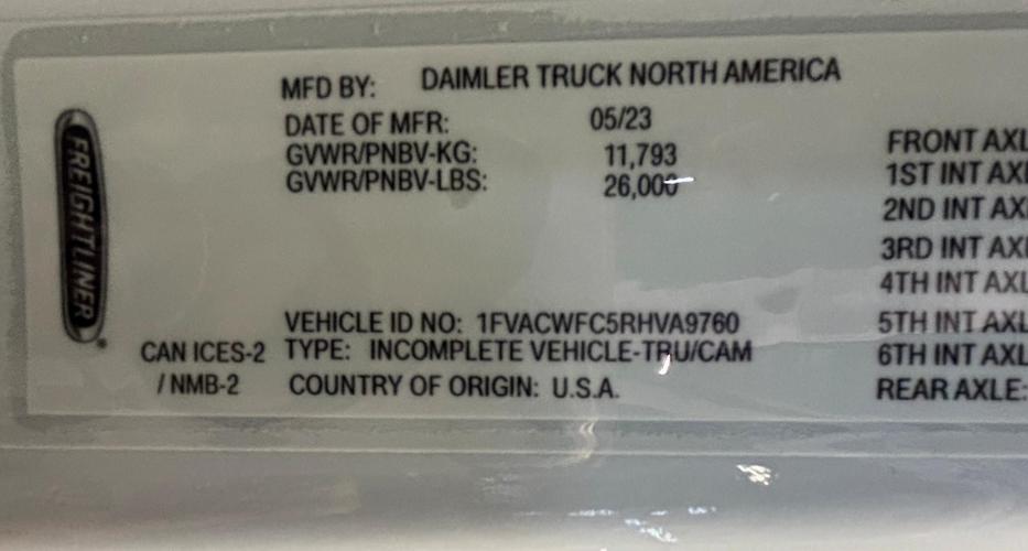 FREIGHTLINER BUSINESS CLASS M2 106