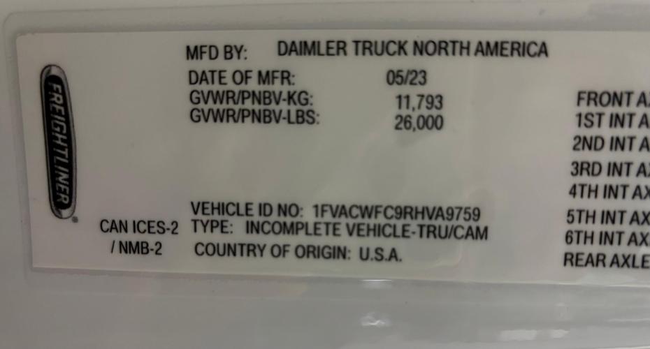 FREIGHTLINER BUSINESS CLASS M2 106