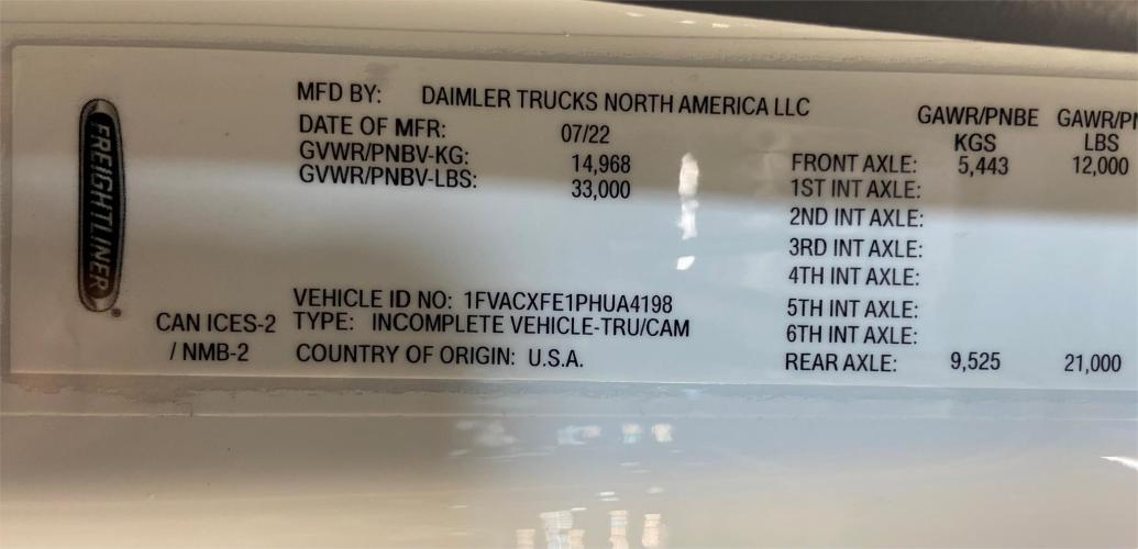 FREIGHTLINER BUSINESS CLASS M2 106
