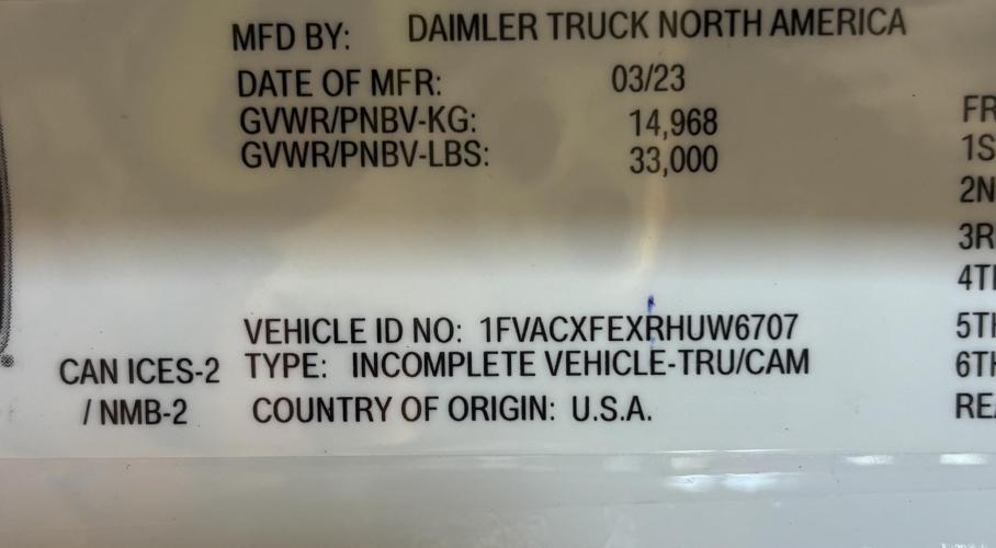 FREIGHTLINER BUSINESS CLASS M2 106