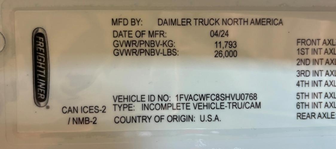 FREIGHTLINER BUSINESS CLASS M2 106 PLUS