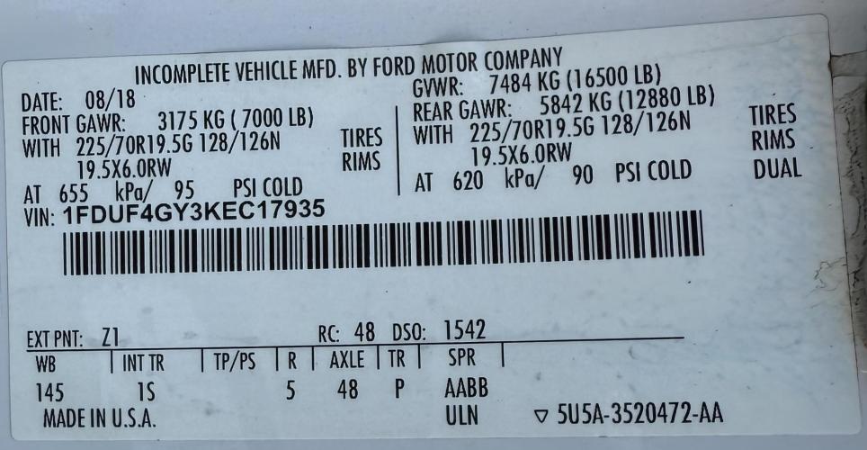 FORD F450 XL