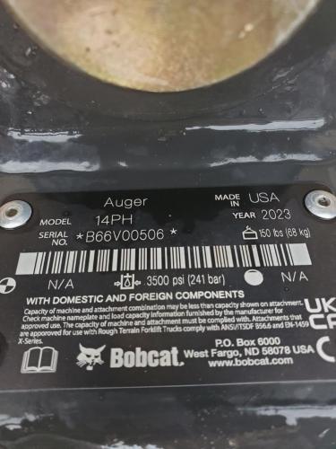 BOBCAT 14PH AUGER