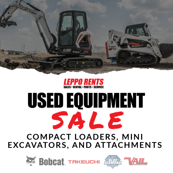 Major Markdowns on Used Compact Equipment and Attachments