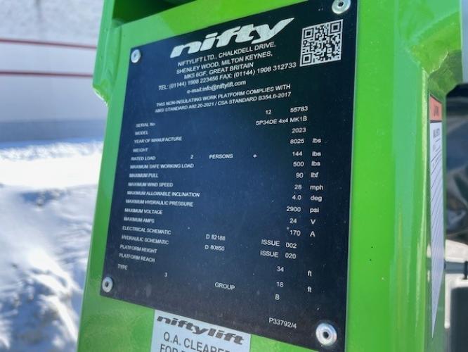 Niftylift Used SP34