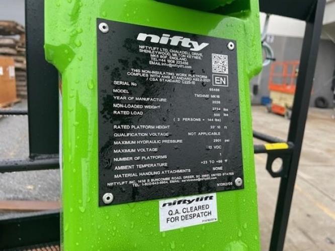 Niftylift New TM34ME