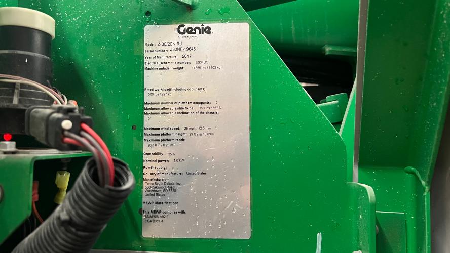 Genie Used Z30/20N RJ