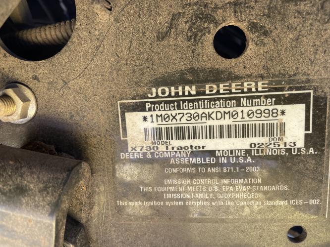 John Deere X730