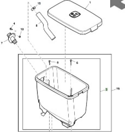 John Deere AA94623 1.6 bu hoppr ME5