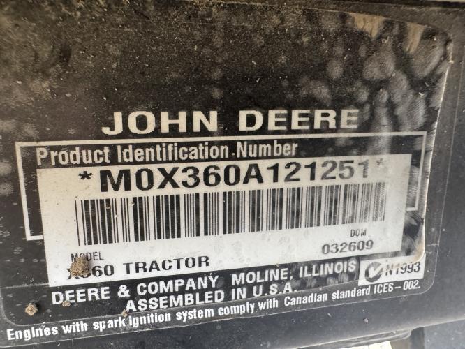 John Deere X360