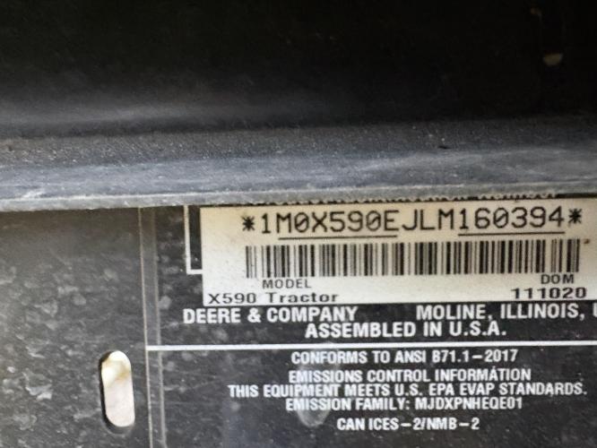 John Deere X590