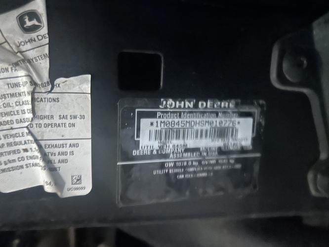 John Deere XUV 845M HVAC Cab