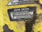 John Deere 38" snowthrower