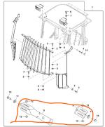 John Deere BYT11488 front window grille