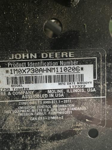 John Deere X730