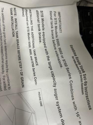 John Deere new J&M Grain Tank Extension 9660/9760STS