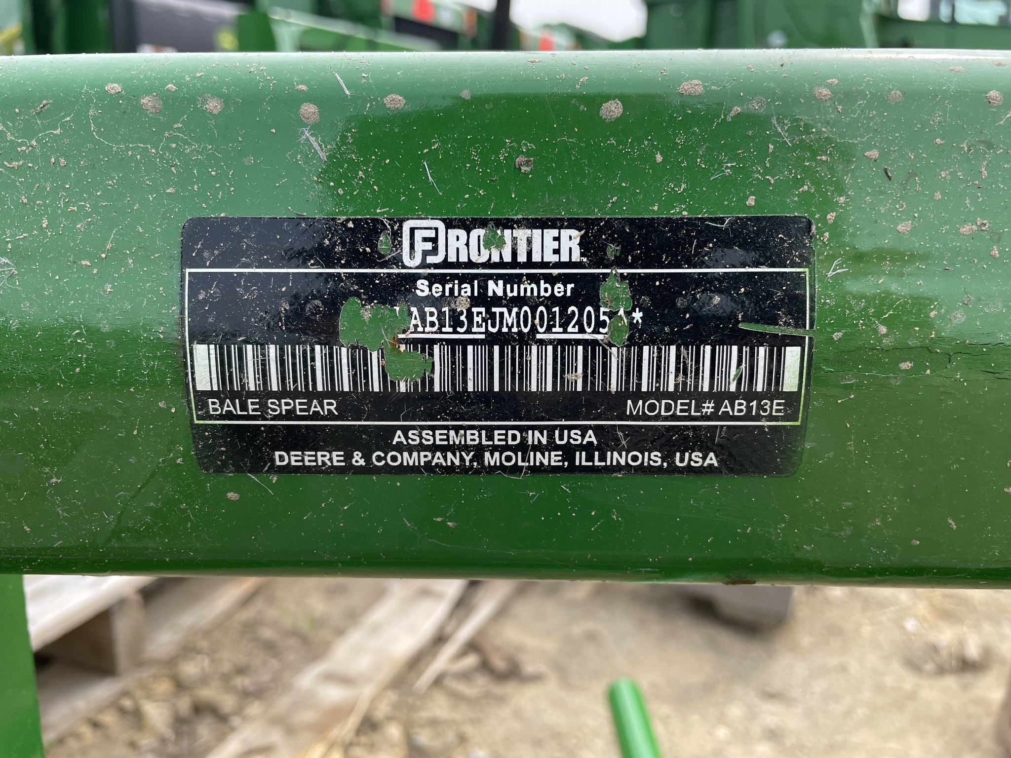 Used Frontier AB13E 162410 Sloan Implement