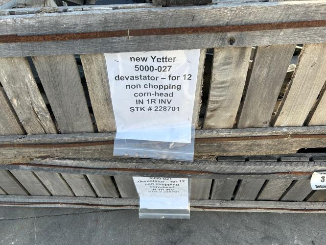 Yetter new 5000-027 1243, 1293, 612, 712, C12F DEVASTATOR