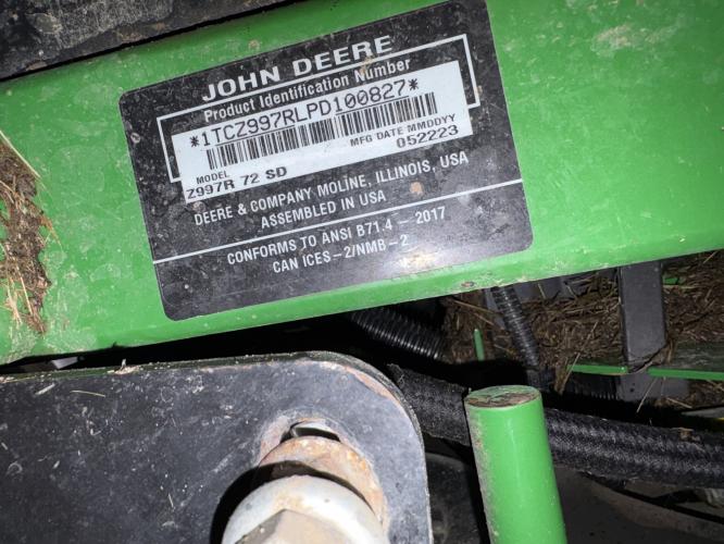 John Deere Z997R