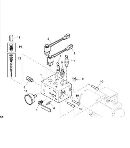 John Deere AA88062 VALVE BLOCK ASSEMBLY
